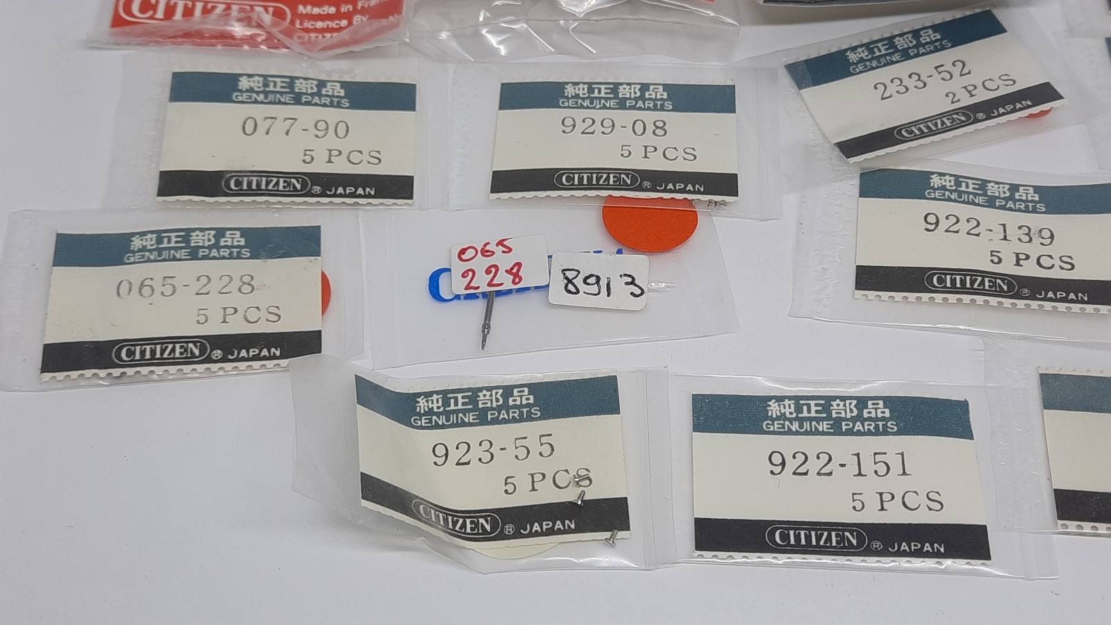 Small Lot of Vintage Citizen Watch Parts 1980′ / 1990′