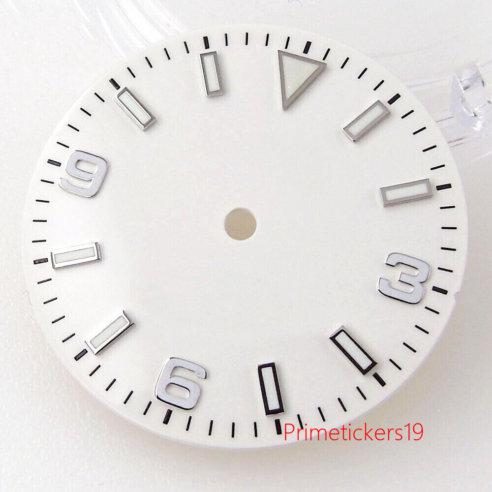 29mm Green Lume Watch Dial Fit NH35 NH36 MIYOTA 82 Series MINGZHU2813 ETA2836