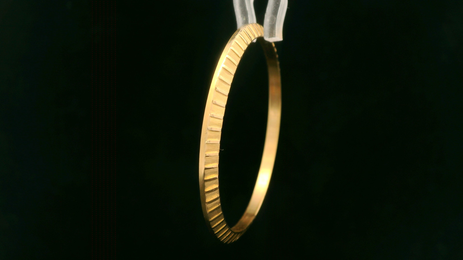 Original Rolex 18ct Yellow Gold 34mm Engine Turned Bezel – For a Rolex 1503
