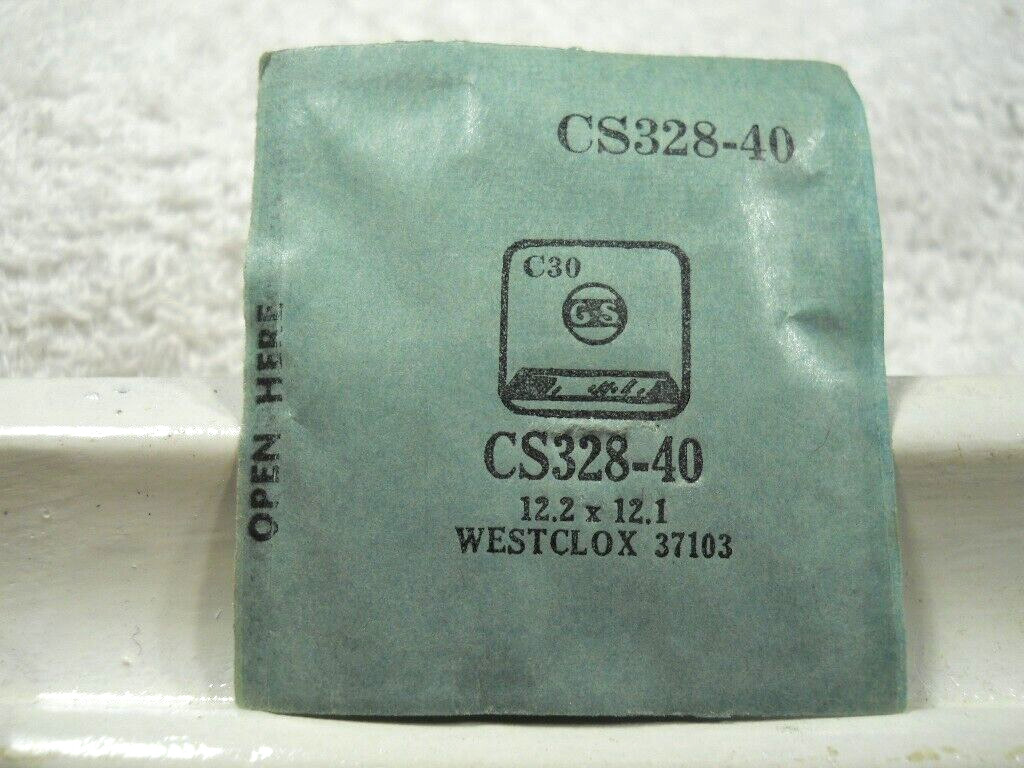 GS CS328-40 Watch Crystal Fit Westclox 37103 – 12.2 x 12.1 mm Replacement Repair