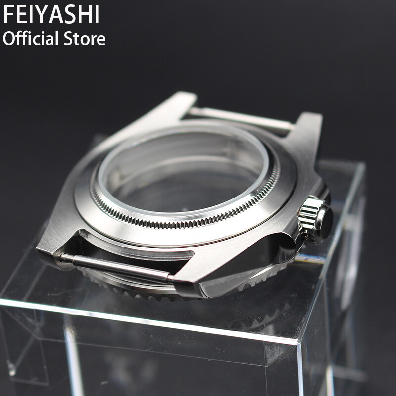 Silver 40mm Watch Case For NH35/36 Eta2824 8215 Movement Exhibition Bottom Cover