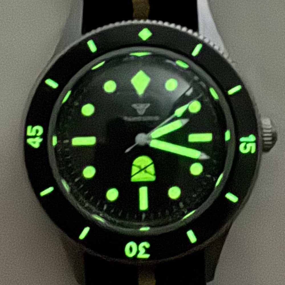 Tandorio New NH35A Automatic Men Watch Luminousn Sapphire Glass 200m Waterproof