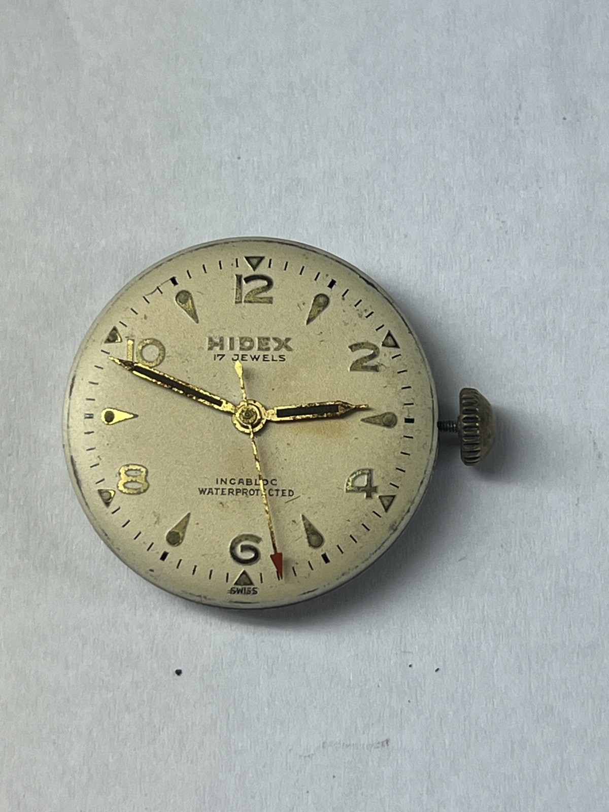 Vintage Hidex 17J Wristwatch Movement AS 1187