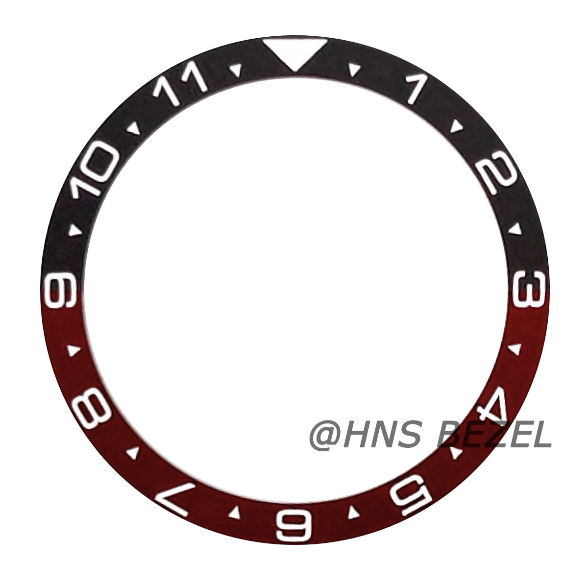 BLACK & RED CERAMIC BEZEL INSERT FOR SEIKO WATCH 6309 7040 SUWA TURTLE 6309A
