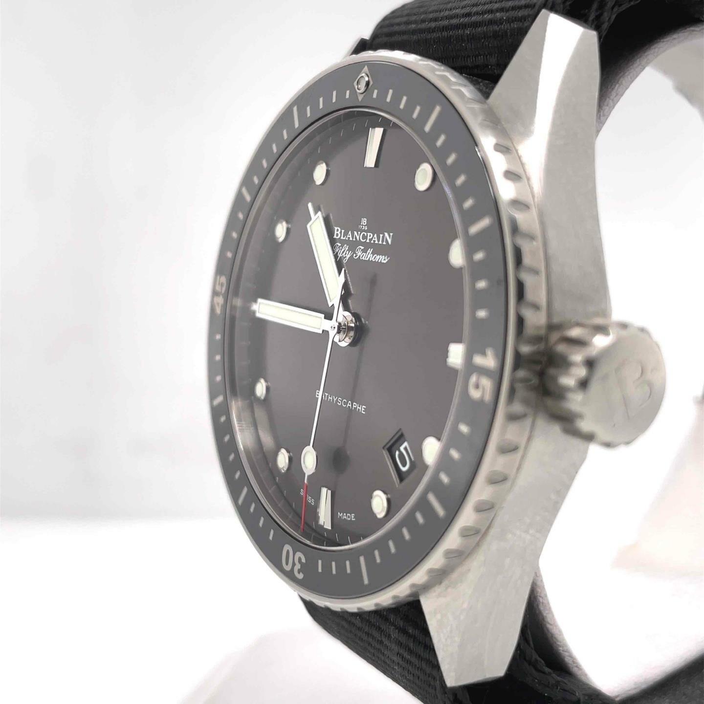 Blancpain Fifty Fathoms Bathyscaphe Meteor 43 mm Grey Dial Men’s 5000-1110-NABA