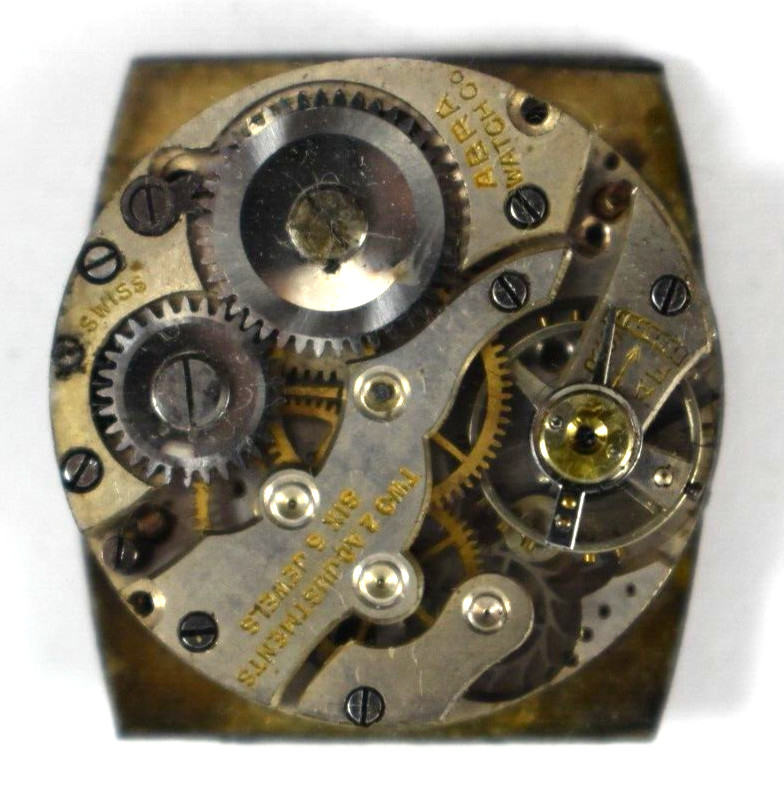 Vintage Swiss Abra Watch Co 6J Mechanic Wrist Watch Movement lot.qh