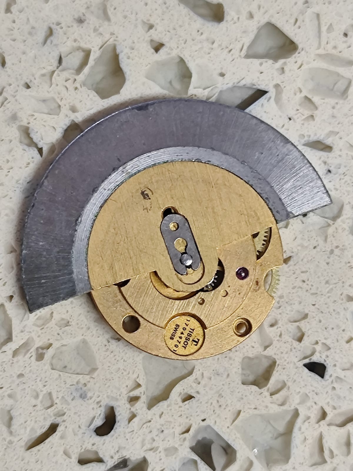 Tissot 2571 /2481 part Automatic device & Oscillating weight Fit Omega 1480 /81