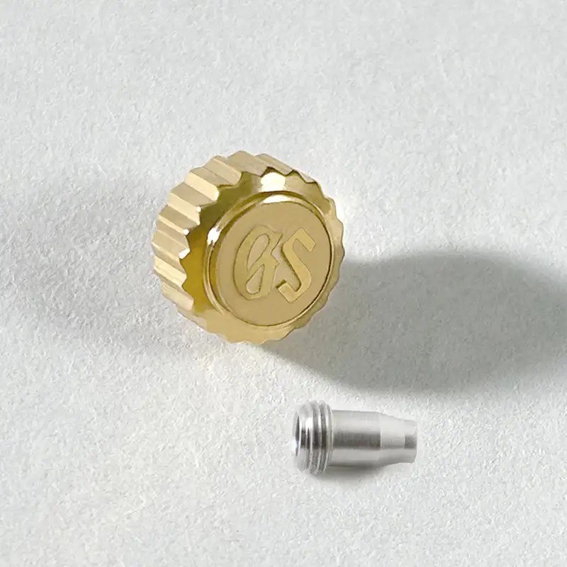 Replacement Stainless Steel Screw Crown for Grand 44GS 6mm 36.5mm 40mm