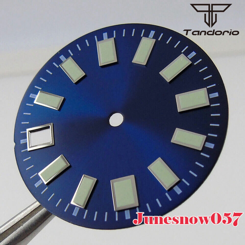 29MM Blue Gray Black Watch Dial 62MAS Men Fit NH35A NH36 SKX ETA2824 PT5000 Movt