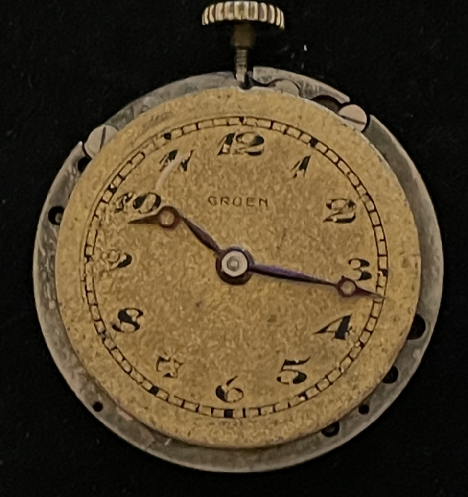Vintage Gruen Guild Cal 194 Watch Movement Ticks Runs Factory F 17j Swiss