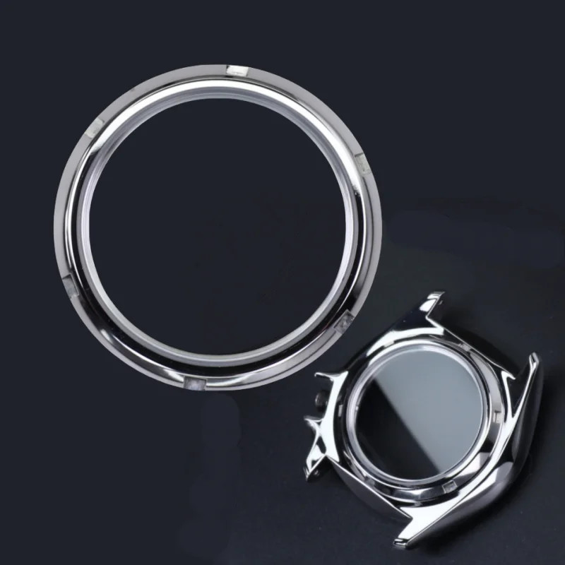 Watch Case Back Crystal Glass Transparent Cover Steel Replacement Parts
