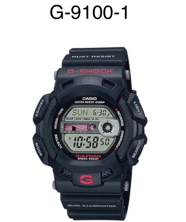 Genuine Casio G-Shock Black Watch Band Strap G-9100-1 10270945