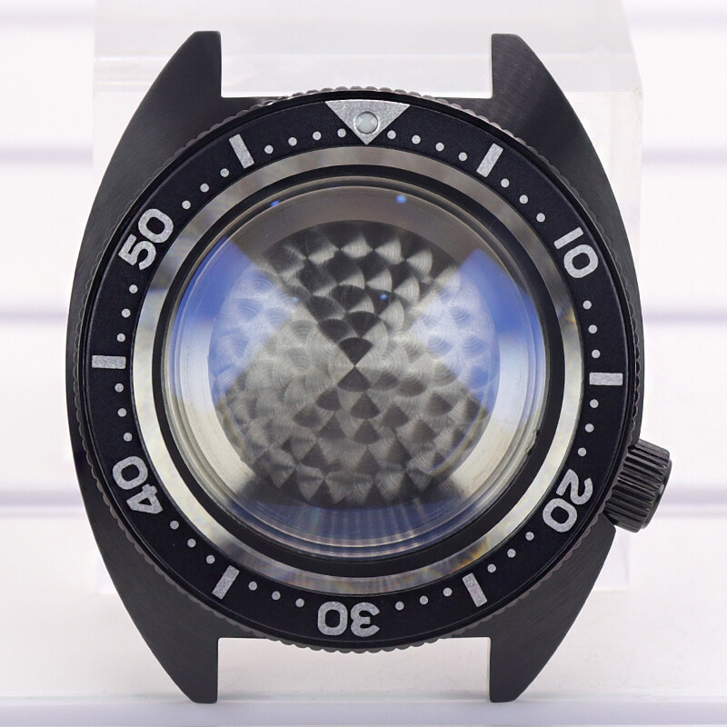 Black Seiko nh35 watch case parts Modified Seiko Turtle 009 Mod For Seiko nh36