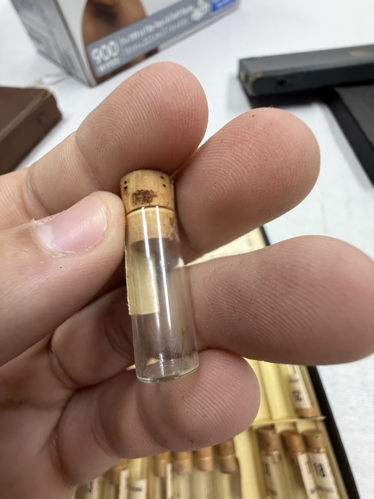 Vintage Swartchild Dauphine Hand Box Antique Vials