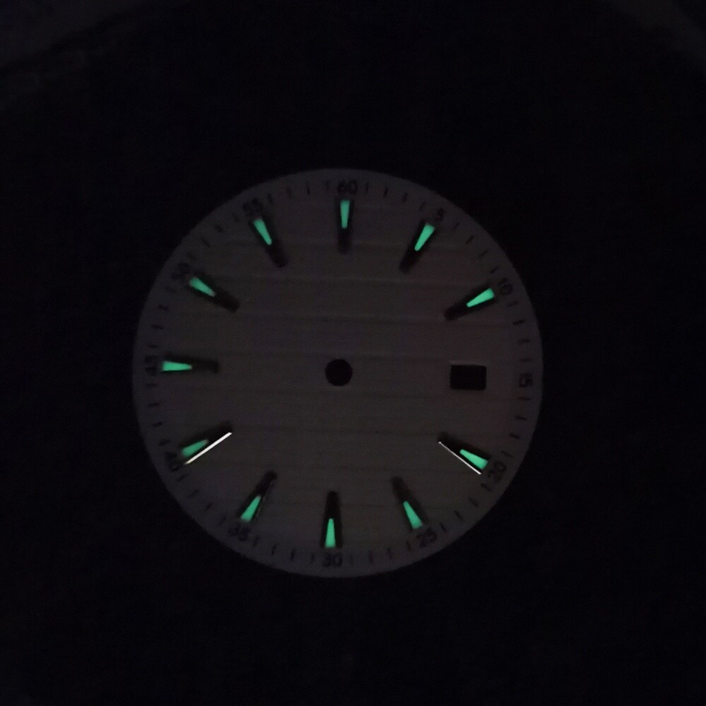 New 33.5mm Luminous Metallic Navy Blue Watch Dial for N35/36