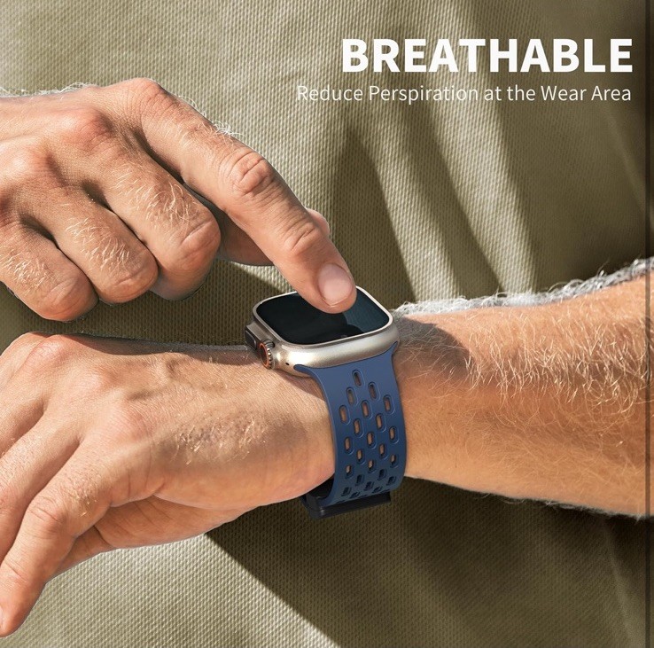 Blue Magnetic band For Apple watch Ultra 2 49, 44, 45, 40, 41, 42, And 38mm S