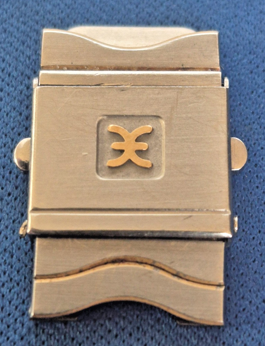Ebel Sport Classic Wave Men Gold and Steel Watch Clasp Buckle For 15mm Band