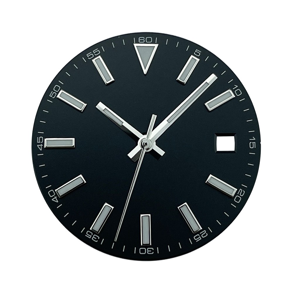 29mm White Sterile Watch Dial Hands Style Date for Miyota8215 Dg2813