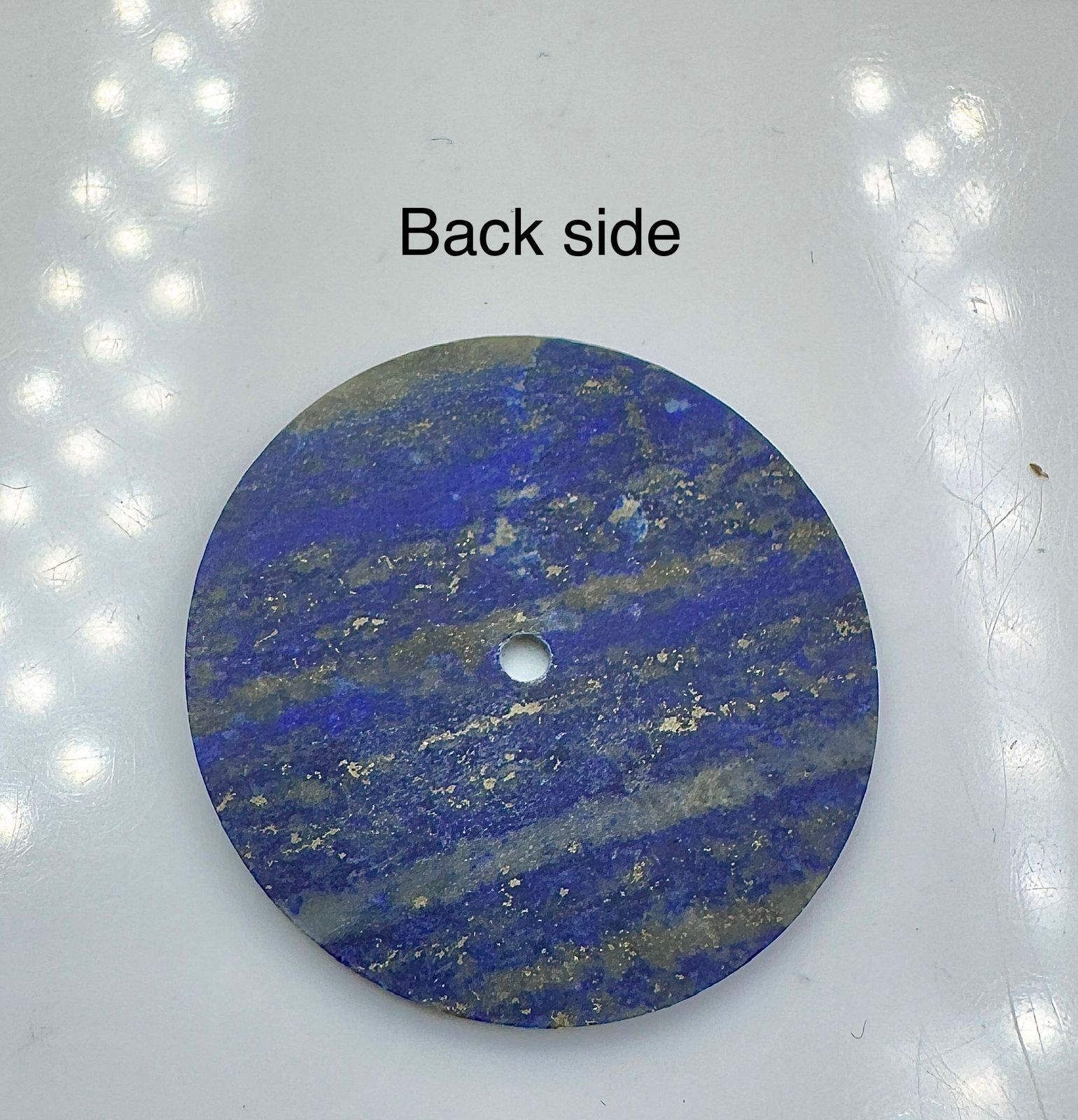 Blue Lapis lazuli Watch Dial: 31.5 mm Gemstone Cabochon GMC-616