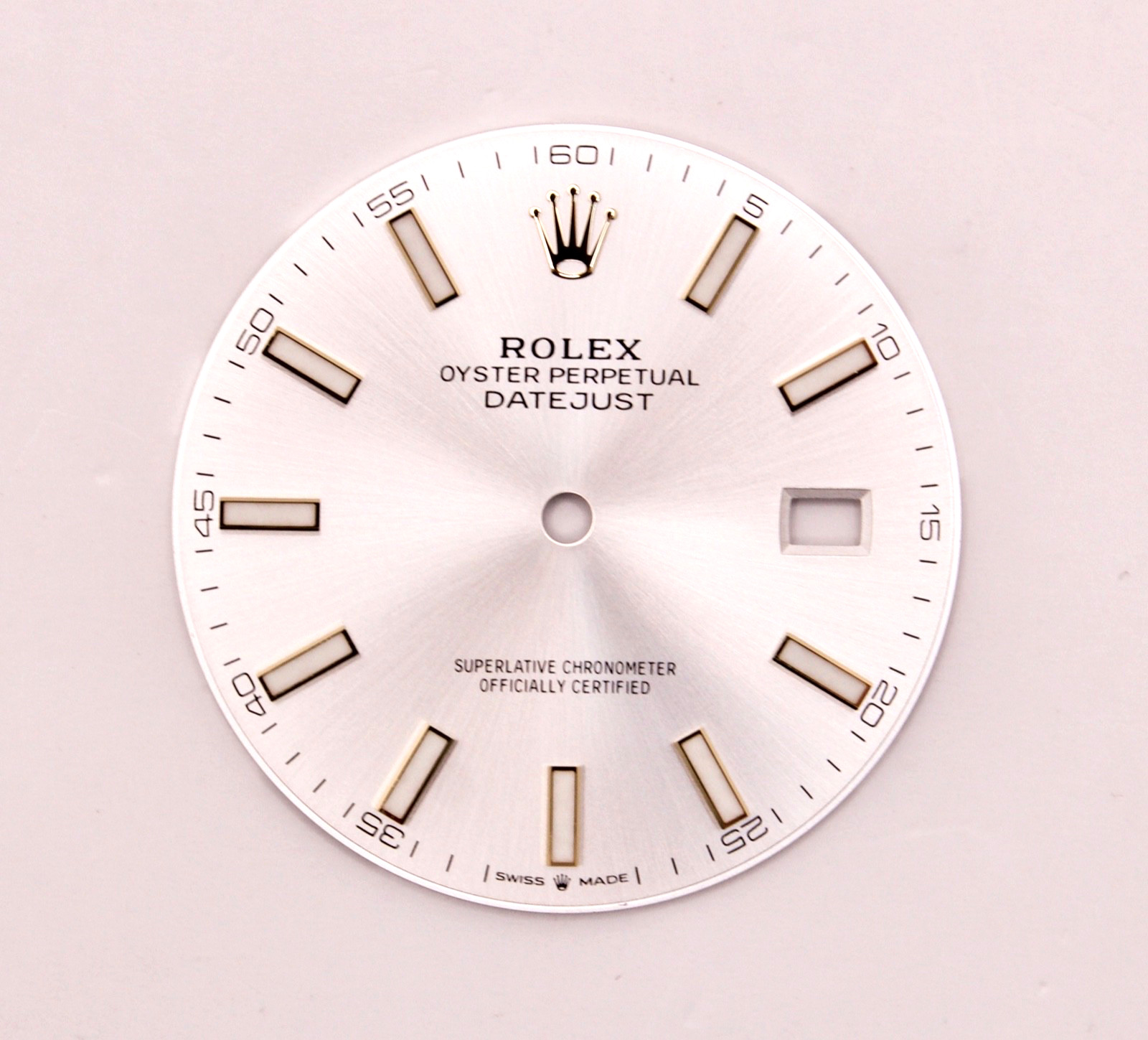 ORIGINAL Rolex Dial 41mm Datejust Silver Two Tone YG w Date 126303/126333