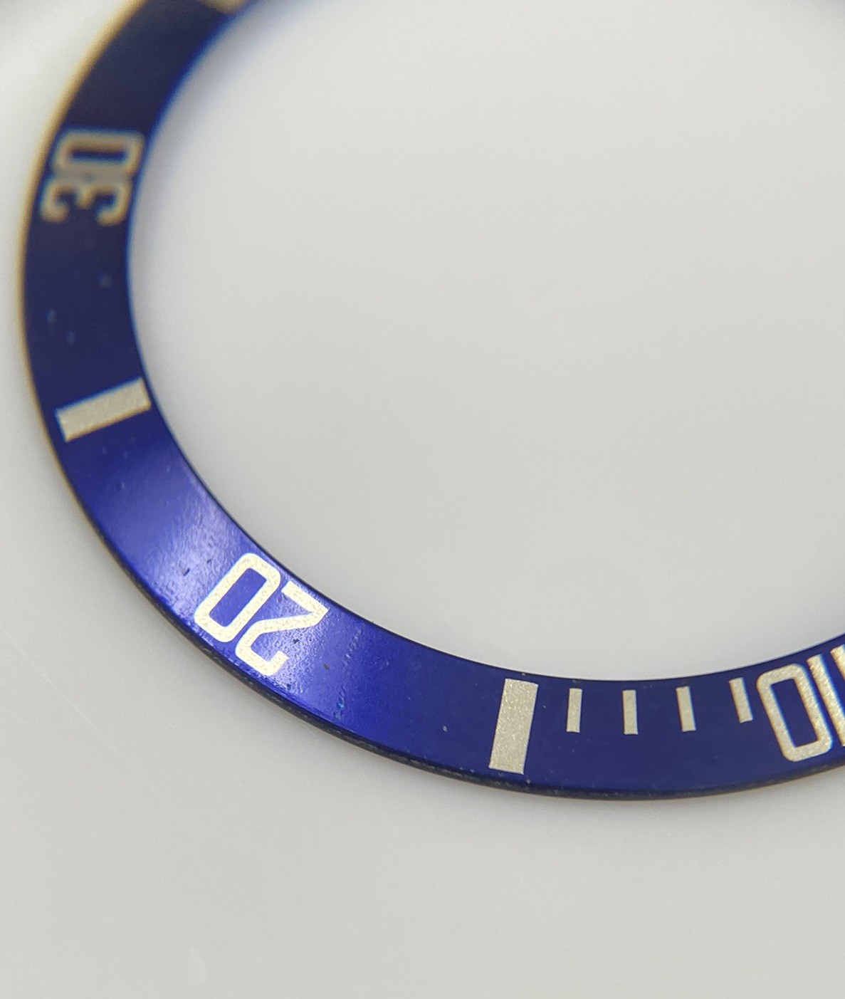 Genuine Rolex Submariner Blue/Yellow Bezel Insert/Pearl 16803 16613 16808 16818