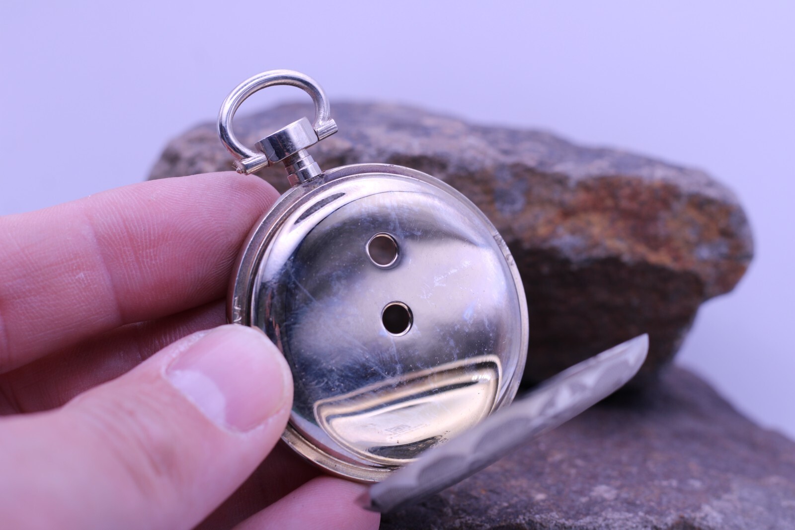 FPF DEPOSIT ARGENTAN KEYWIND SWISS NOS POCKET WATCH CASE 45.9mm (DL)