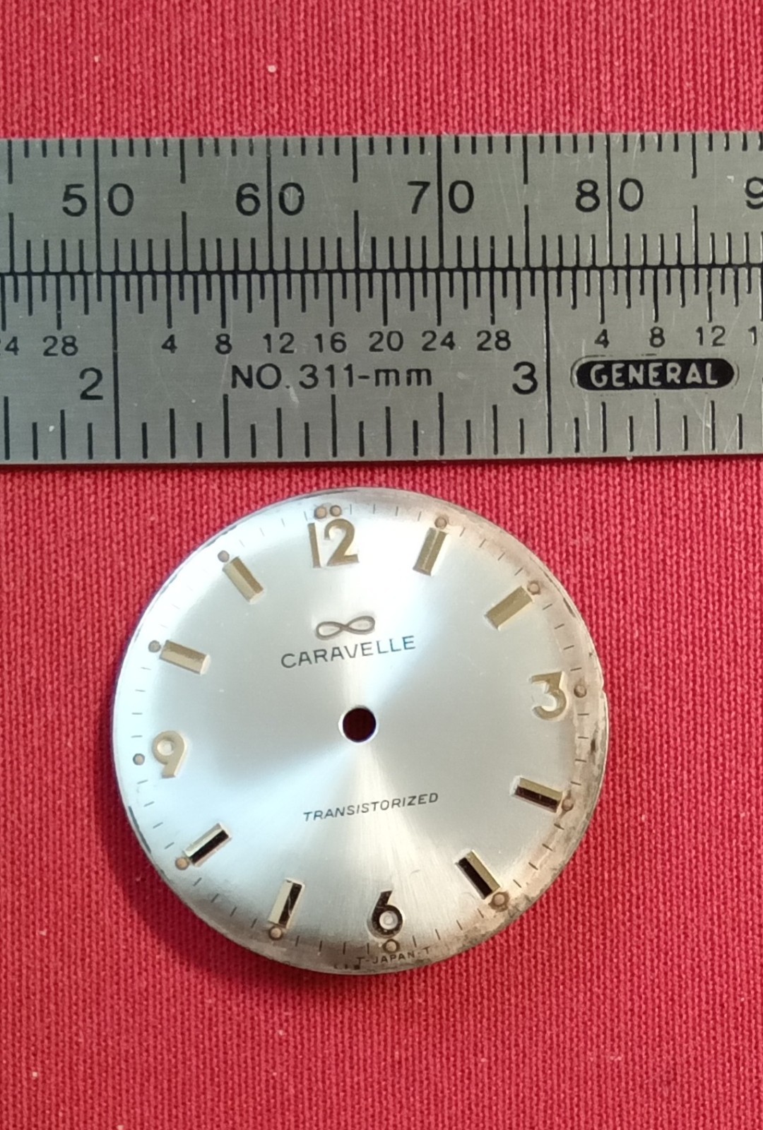 Vintage CARAVELLE Transistorized Watch Dial Only