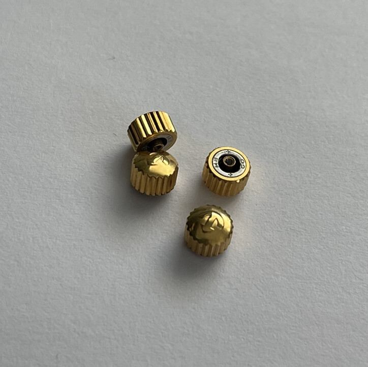 Brand New Genuine Rado Diastar 4.5mm Yellow Color Water Proof Crown Part
