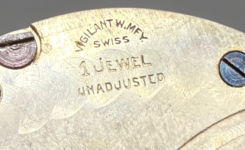 ✨⏱️ ANTIQUE SWISS POCKET WATCH MOVEMENT & DIAL – VIGILANT W.M.F. ⏱️✨