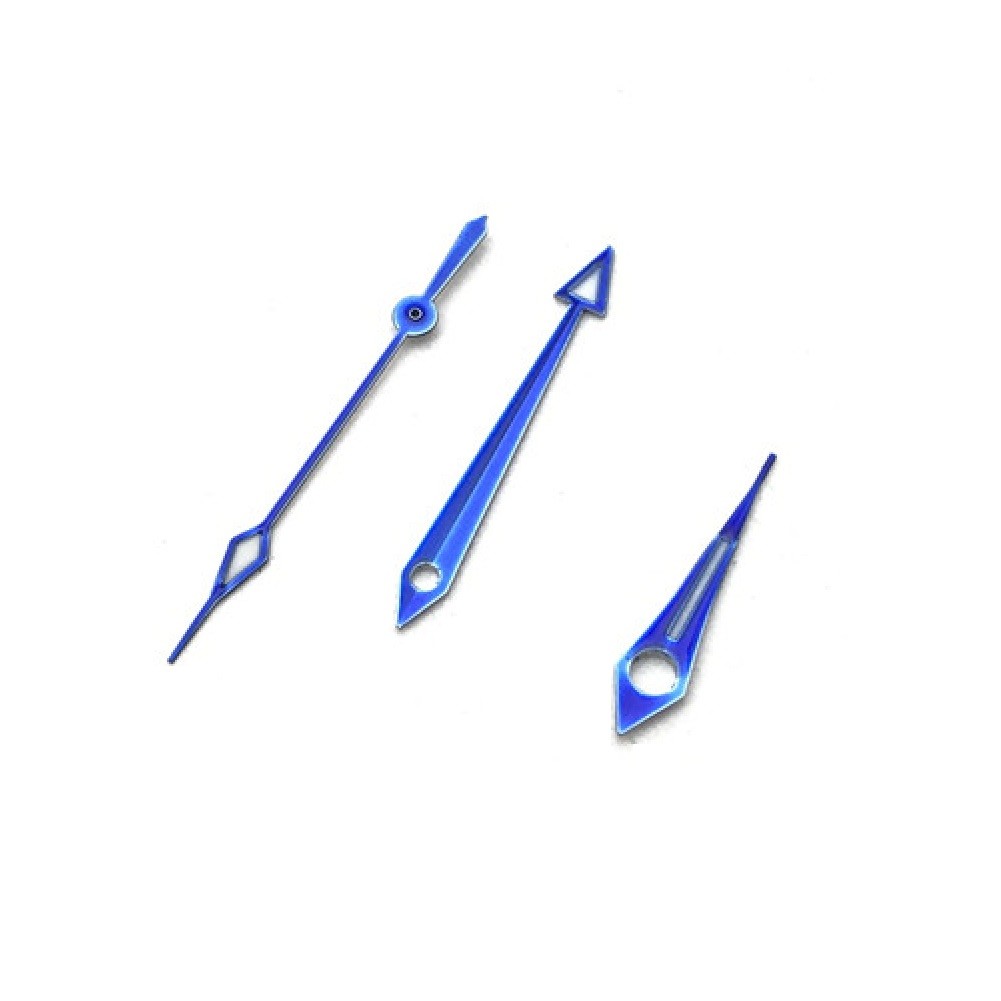 Replacement Repair Part Kit Blue Edge White Watch Hands Needles Fit For ETA 2824