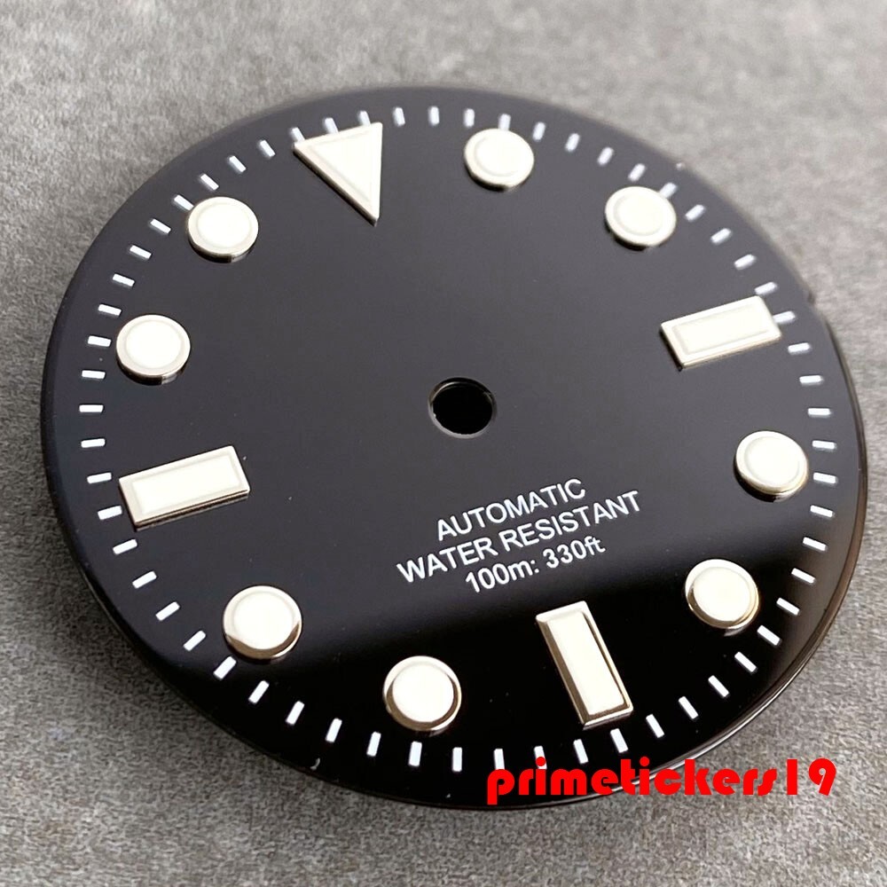 29mm Black Watch Dial Hands Set Fit NH35 ETA2824 PT5000 Miyota82 Wristwatch Part