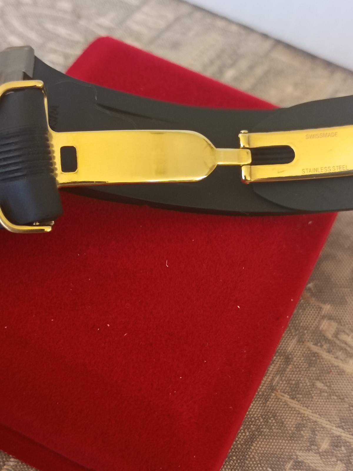 💥Original CARTIER Deployment Buckle Gold Plated 19mm Roadster 2510 W/R Strap💥