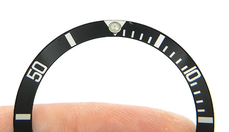 Genuine Rolex Submariner 16610 16800 168000 Flat 4 Black Bezel Insert OCWC#4122