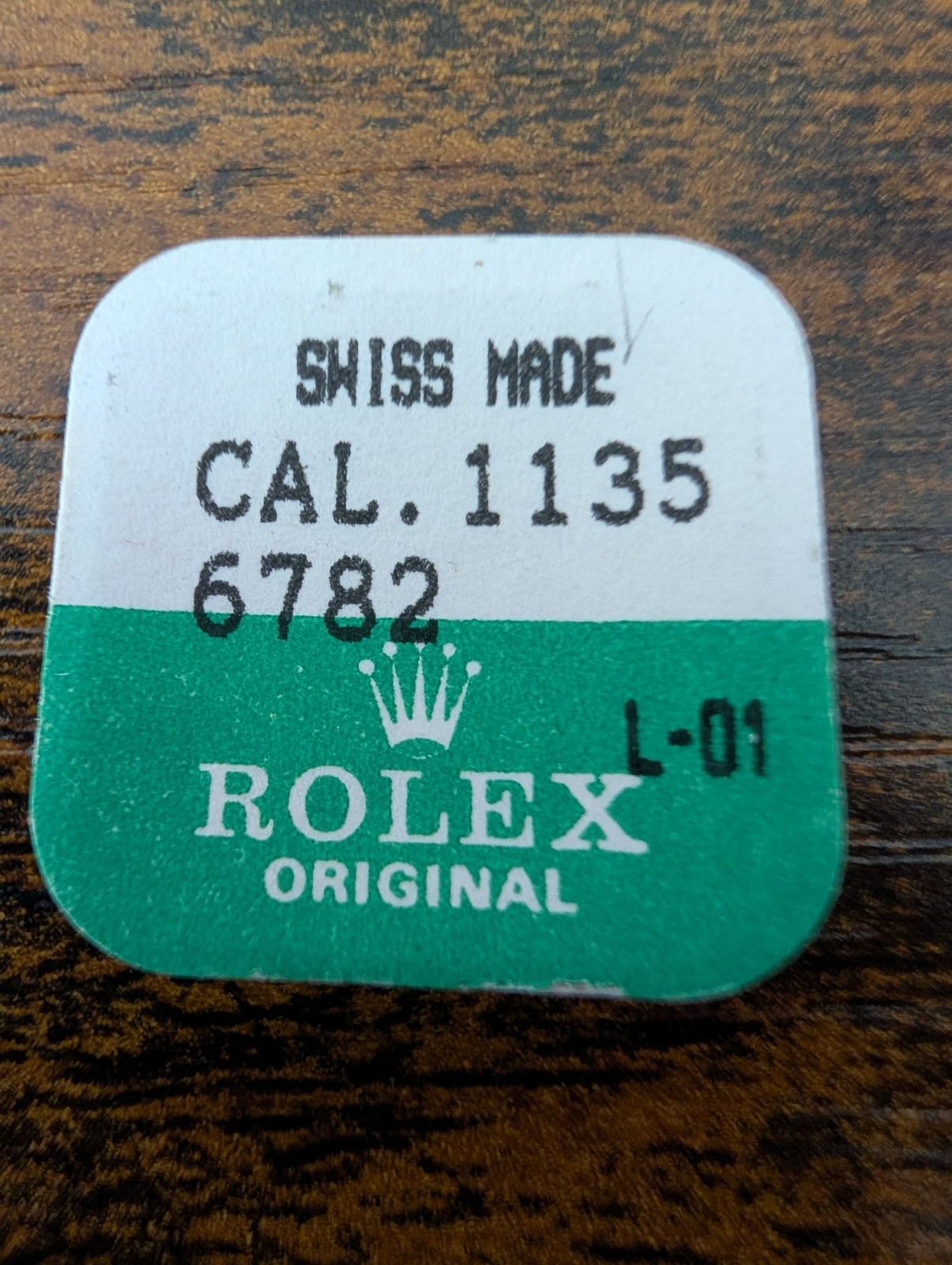 ROLEX-SET OF SCREWS -FACTORY SEALED-CAL 1135 PART 6782