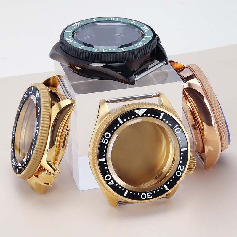 38mm Sapphire Ceramic 10ATM Steel Watch Case Modify Turtle Mod For Seiko NH35 36