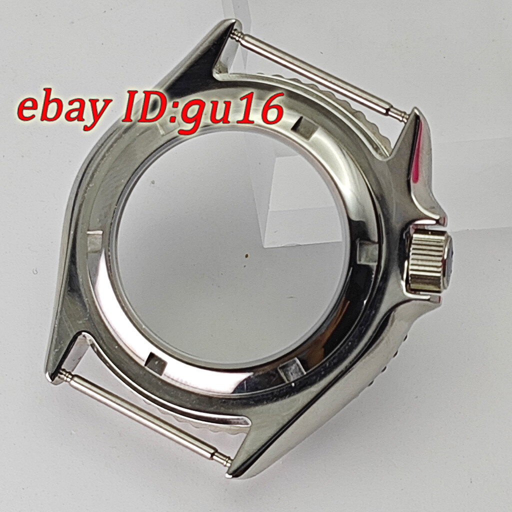 42mm NH35 NH36 silver Watch Case Sapphire Glass Ceramic Bezel Stainless Steel