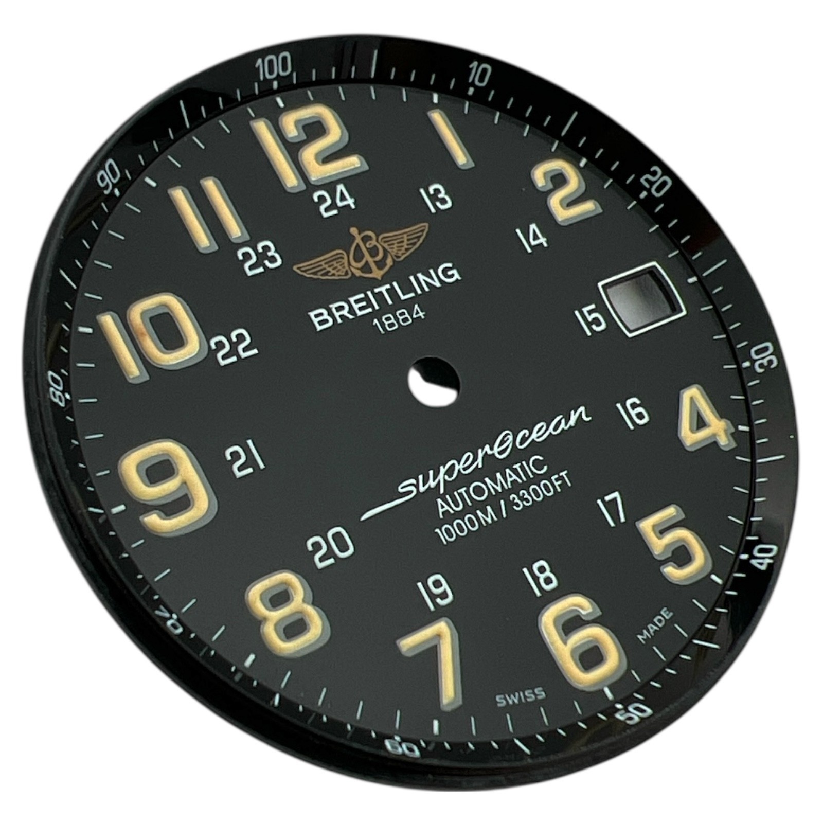 Genuine Breitling Superocean 42mm Arabic Dial Black A17360