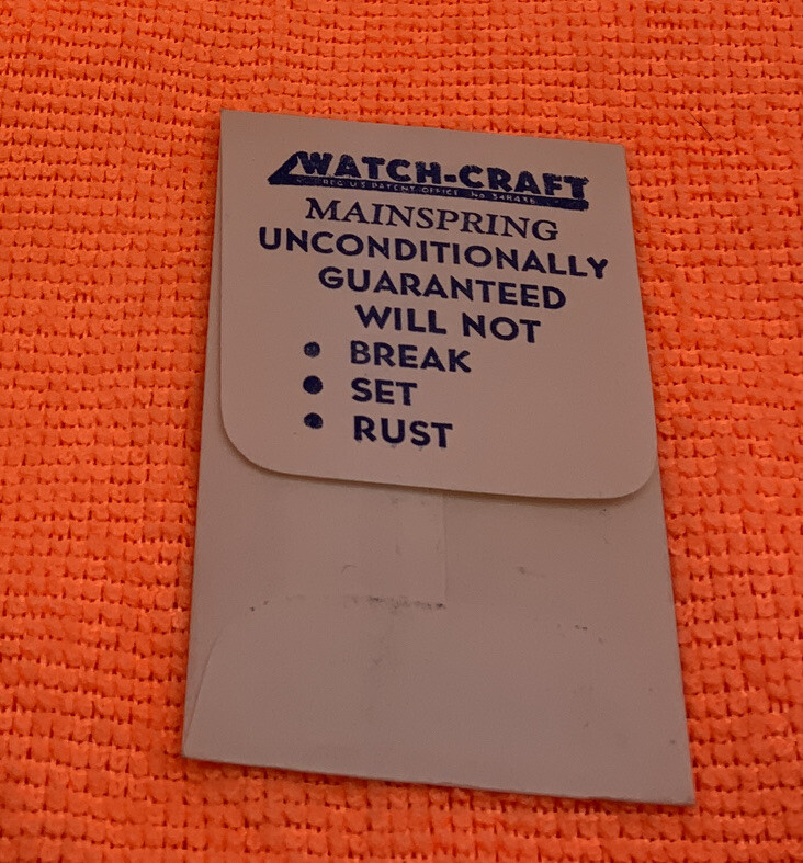 8660W Watchcraft Mainspring. (5 X 11.5 X 14.5) New Old Stock