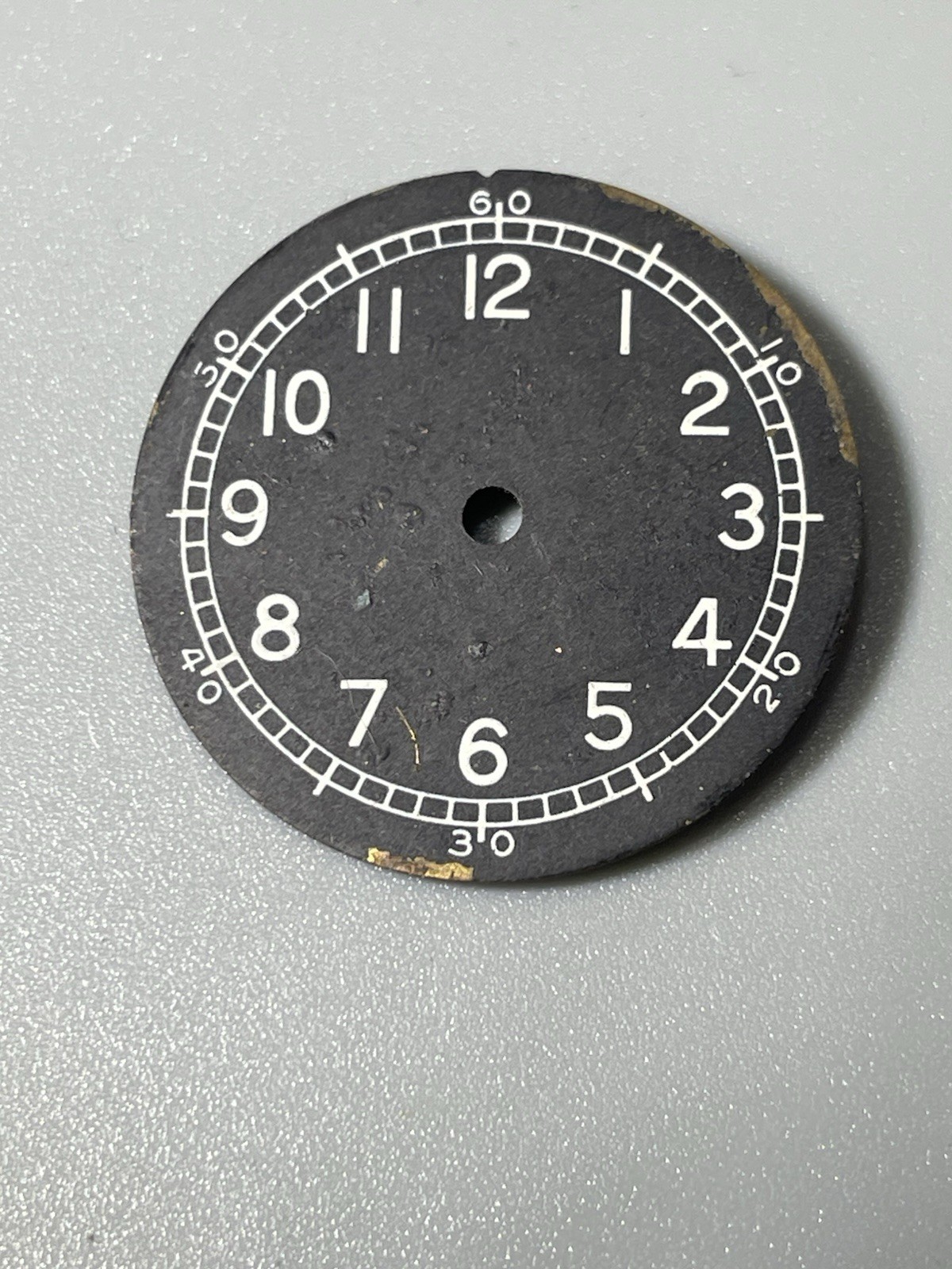 WWII‑Era Military Style Swiss Watch Dial 24mm for FHF 30/32 Movement