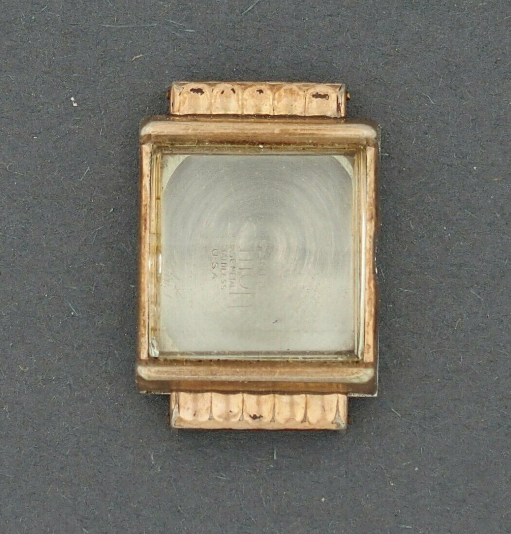 Vintage Master Sutton Base Metal Wrist Watch Case for Parts or Repairs #W165