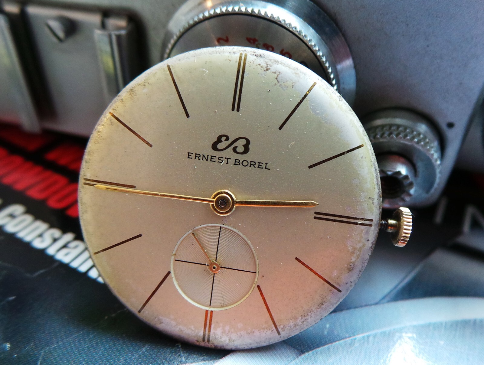 ERNEST BOREL CALIBRE AS 1525/6 MOVEMENT/DIAL FOR SPARES/REPAIR ONLY!
