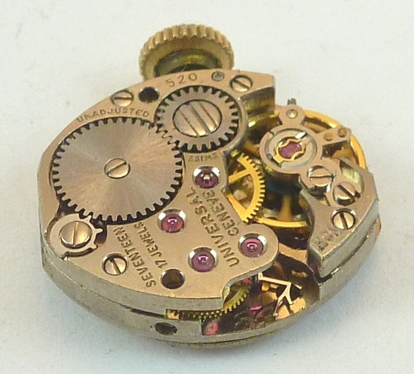 Universal Geneve 520 Mechanical Wristwatch Movement – Parts / Repair