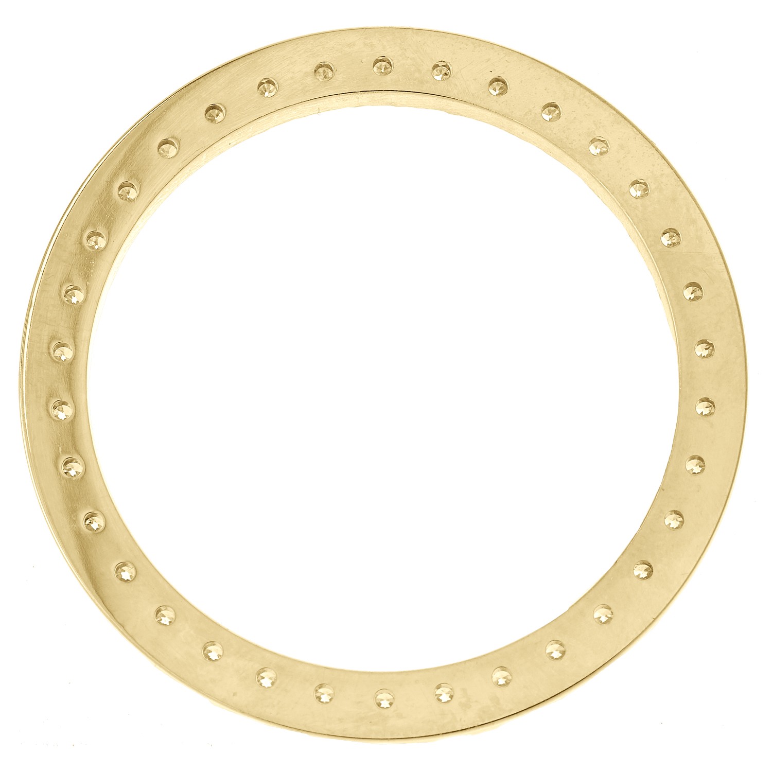10K Yellow Gold Custom U-Cut Diamond Bezel For Rolex Day-Date 36mm Watch 3.20 CT