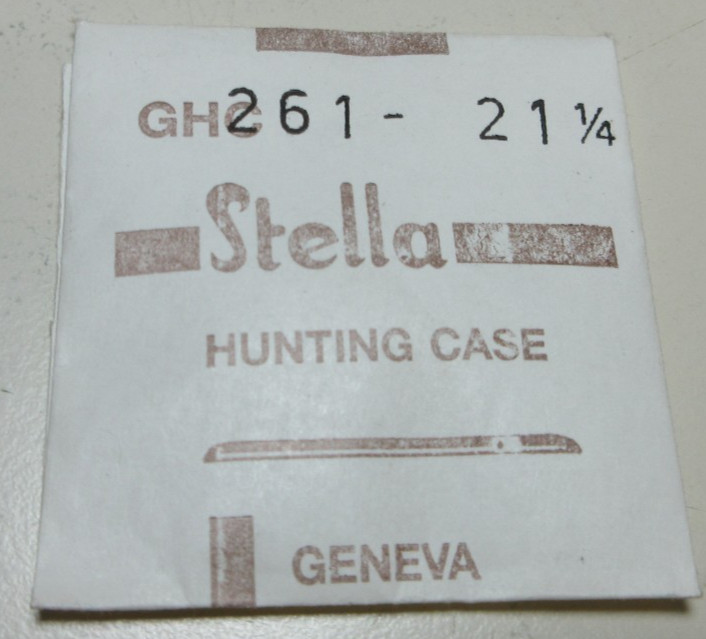 STELLA ROUND WATCH CRYSTAL GHC 261 – 21 1/4 HUNTING CASE REPLACEMENT PART #370