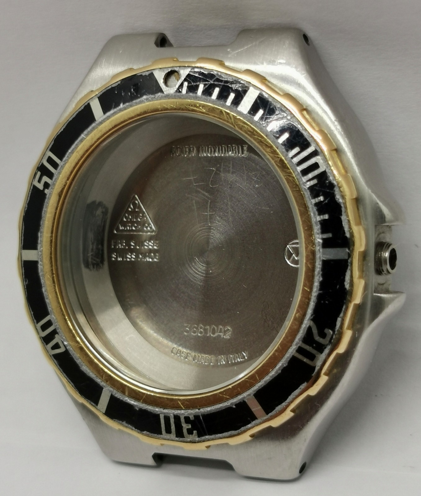 Vtg 1990s Omega Seamaster 368.1042 Pre-Bond 2 Tone Gold & Steel 36mm Watch Case