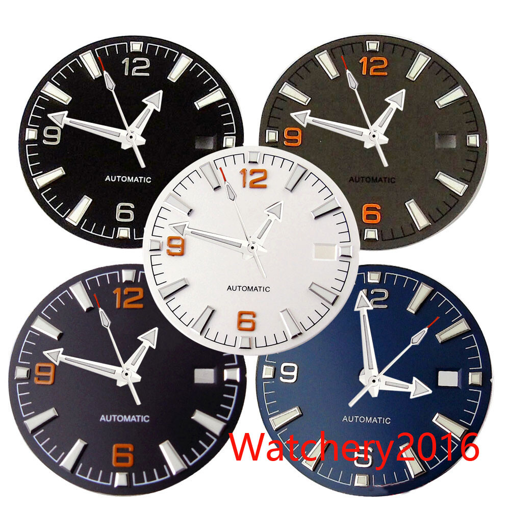 31mm Sterile Watch Dial Blue Black Grey Color fit NH35 NH36 2836 2824 Miyota8215