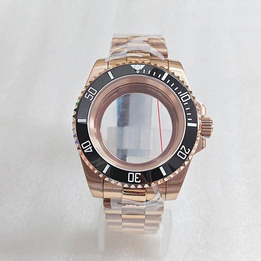 40MM Stainless Steel Sapphire Glass Watch Case Bezel Strap for NH35/36 Movement