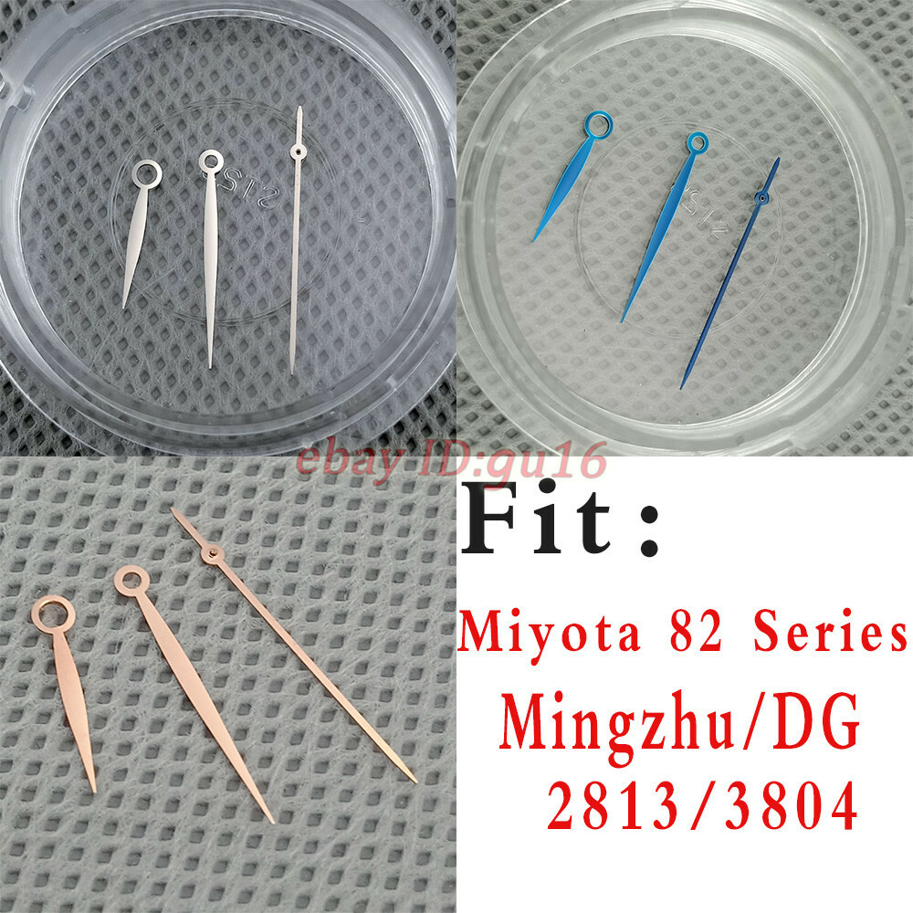 Silver Blue Rose Gold Watch Hands Fit Miyota 821A 8215 Mingzhu DG2813 3804