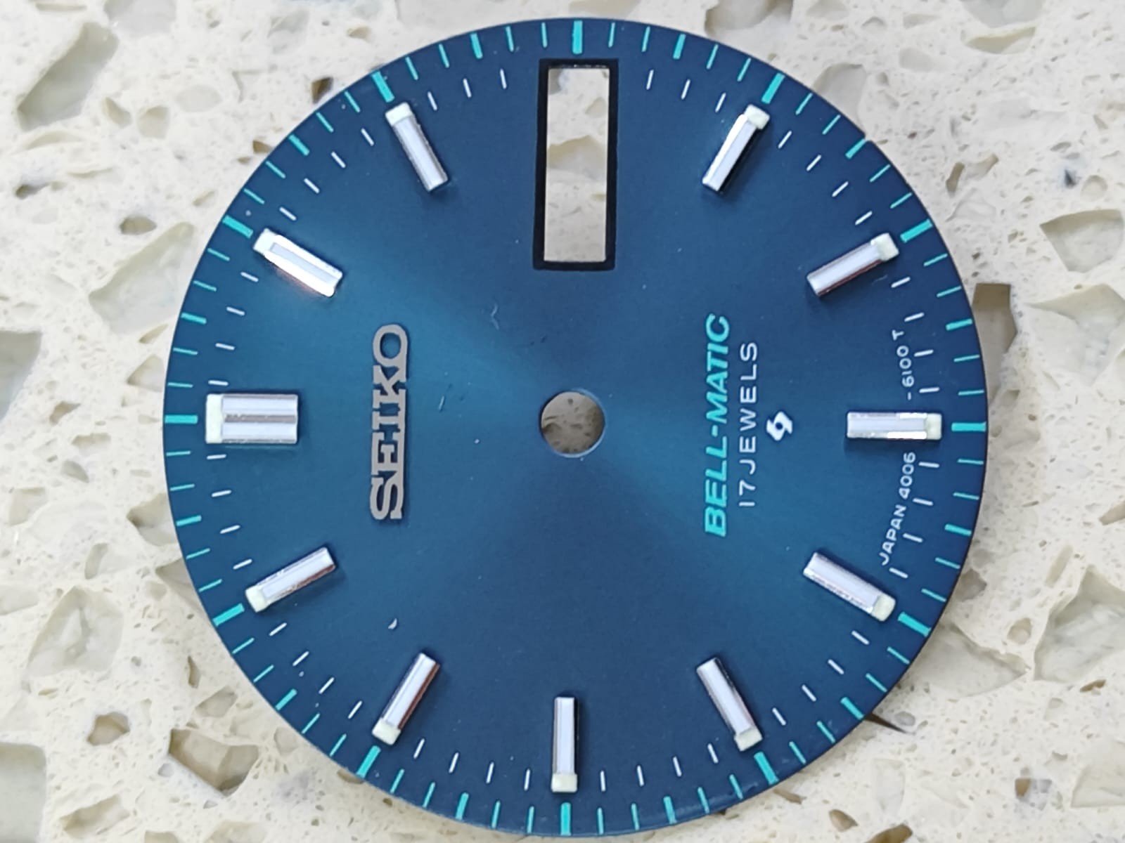 SEIKO Bell-Matic 4006- 6080/6081/6089 BLUE DIAL USED Good