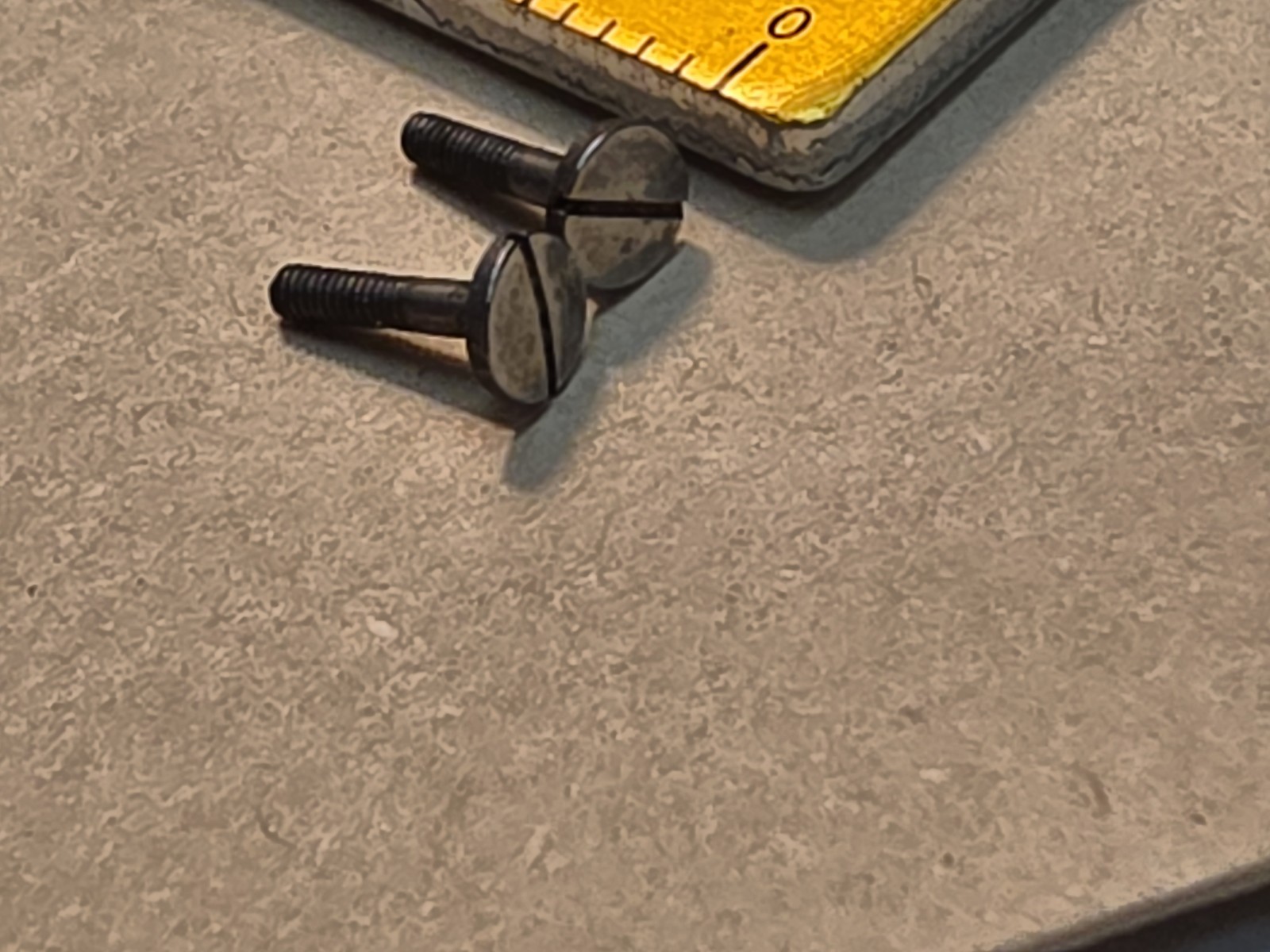 Lot Of 2 Hamilton 18s Pocket Watch Case Screws-6.4mm Long×3.2mm Diam Head